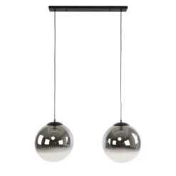 Hanglamp Bubble Shaded XL 2-Lichts Artic Zwart - Giga Meubel