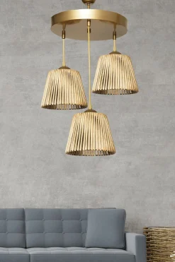 Hanglamp Bulca 3-Lichts Naturel