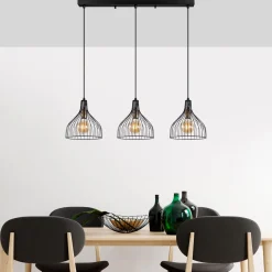 Hanglamp Cafu 3-Lichts Zwart