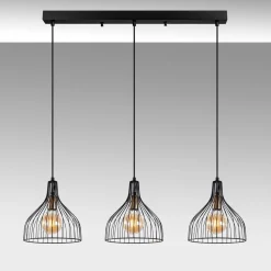 Hanglamp Cafu 3-Lichts Zwart
