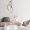 Hanglamp Cerco Goud/Zwart 3-Lichts