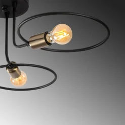 Hanglamp Circle 3-Lichts Zwart