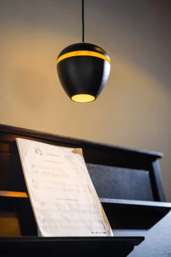 Hanglamp Claire 1-Lichts Zwart/Messing - Giga Meubel