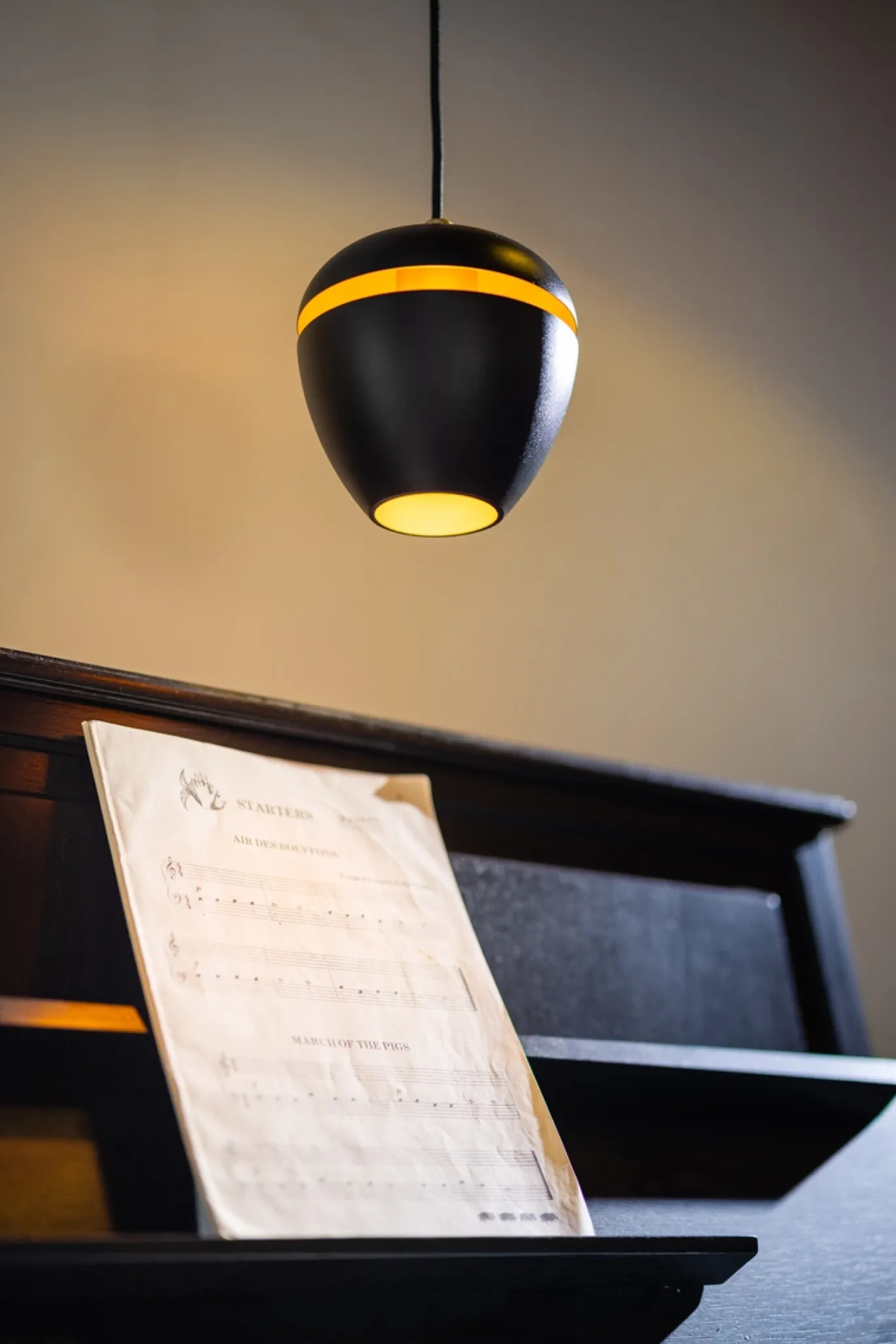 Hanglamp Claire 1-Lichts Zwart/Messing - Giga Meubel