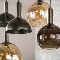 Hanglamp Cluster 4+3-lichts Sienna Bruin - Giga Meubel