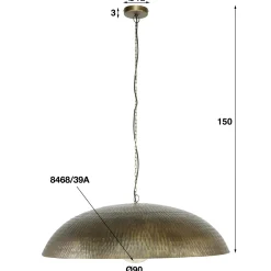 Hanglamp Ø90cm Brons Antiek - Giga Meubel