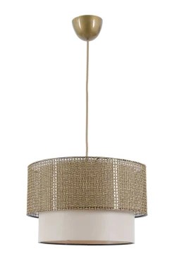 Hanglamp Coral Metaal Beige Crème