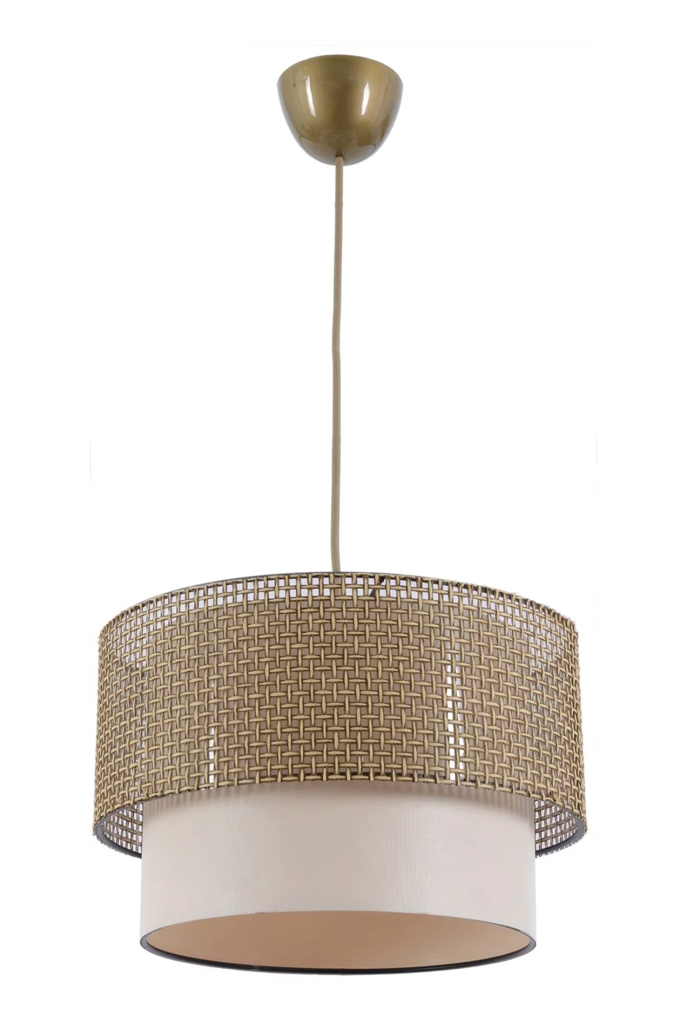 Hanglamp Coral Metaal Beige Crème