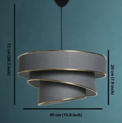 Hanglamp Couper Antraciet Goud
