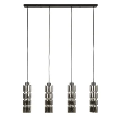 Hanglamp Cylinder 4-Lichts Glas - Giga Meubel