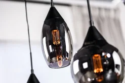 Hanglamp Daina 5-lichts Smoke Glass - Giga Meubel