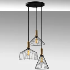 Hanglamp Dear 3-Lichts Zwart