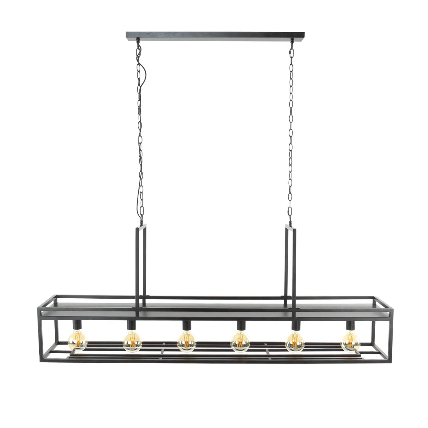 Hanglamp Decorate 6-Lichts Charcoal - Giga Meubel