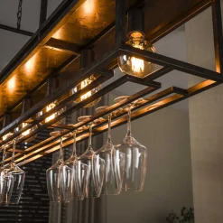 Hanglamp Decorate 6-lichts Urban Bruin - Giga Meubel