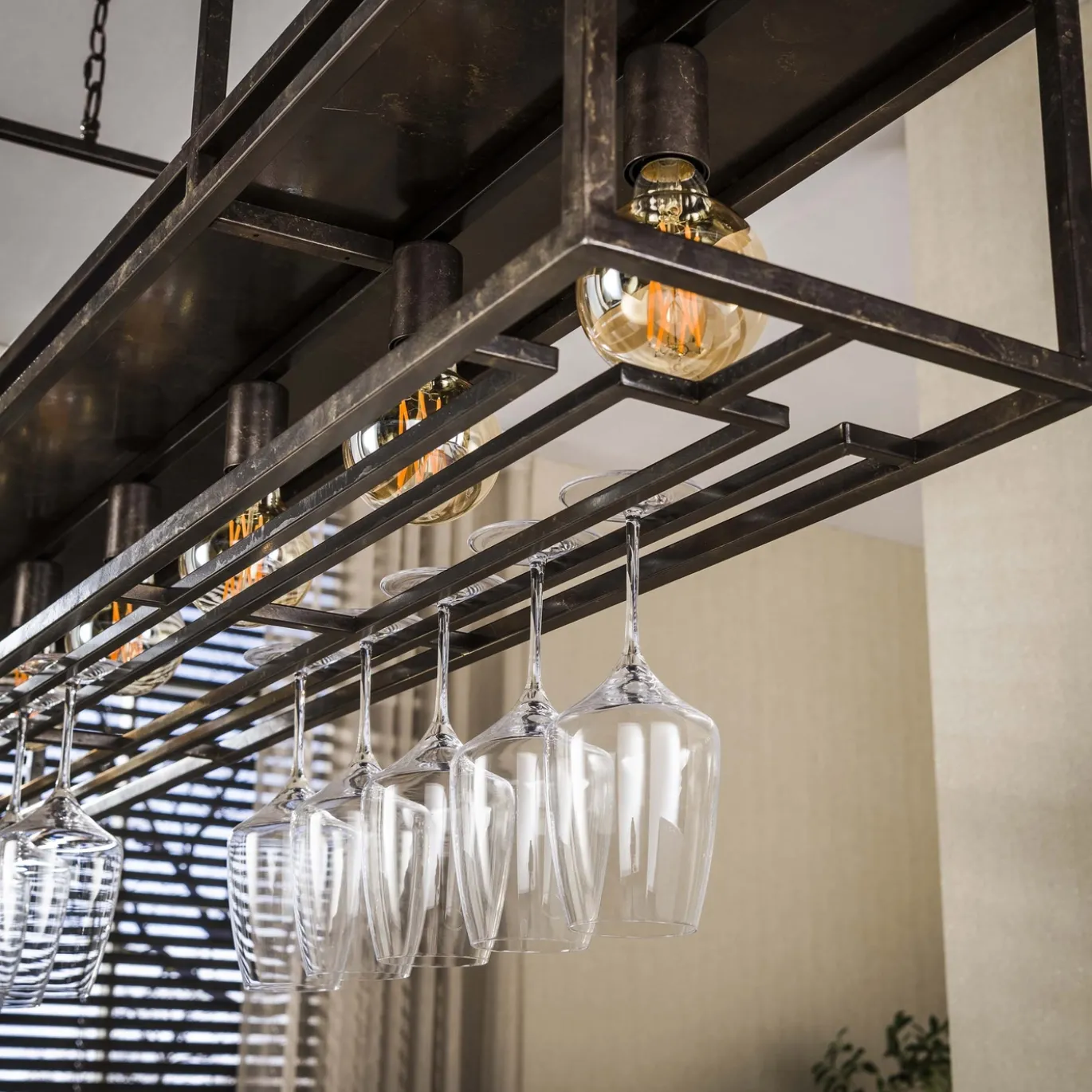 Hanglamp Decorate 6-lichts Urban Bruin - Giga Meubel