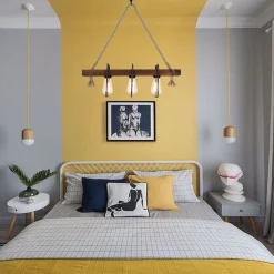 Hanglamp Demir Kütük 3-Lichts Walnoot