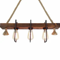 Hanglamp Demir Kütük 3-Lichts Walnoot