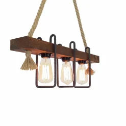 Hanglamp Demir Kütük 3-Lichts Walnoot