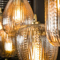 Hanglamp Diamond Grain Mix 5-Lichts Glas