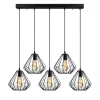 Hanglamp Diamond Zwart 5-Lichts