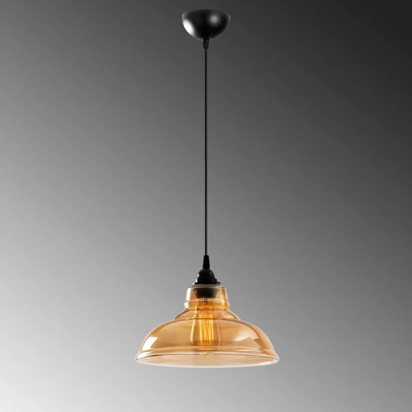 Hanglamp Dilberay Zwart Ø28cm