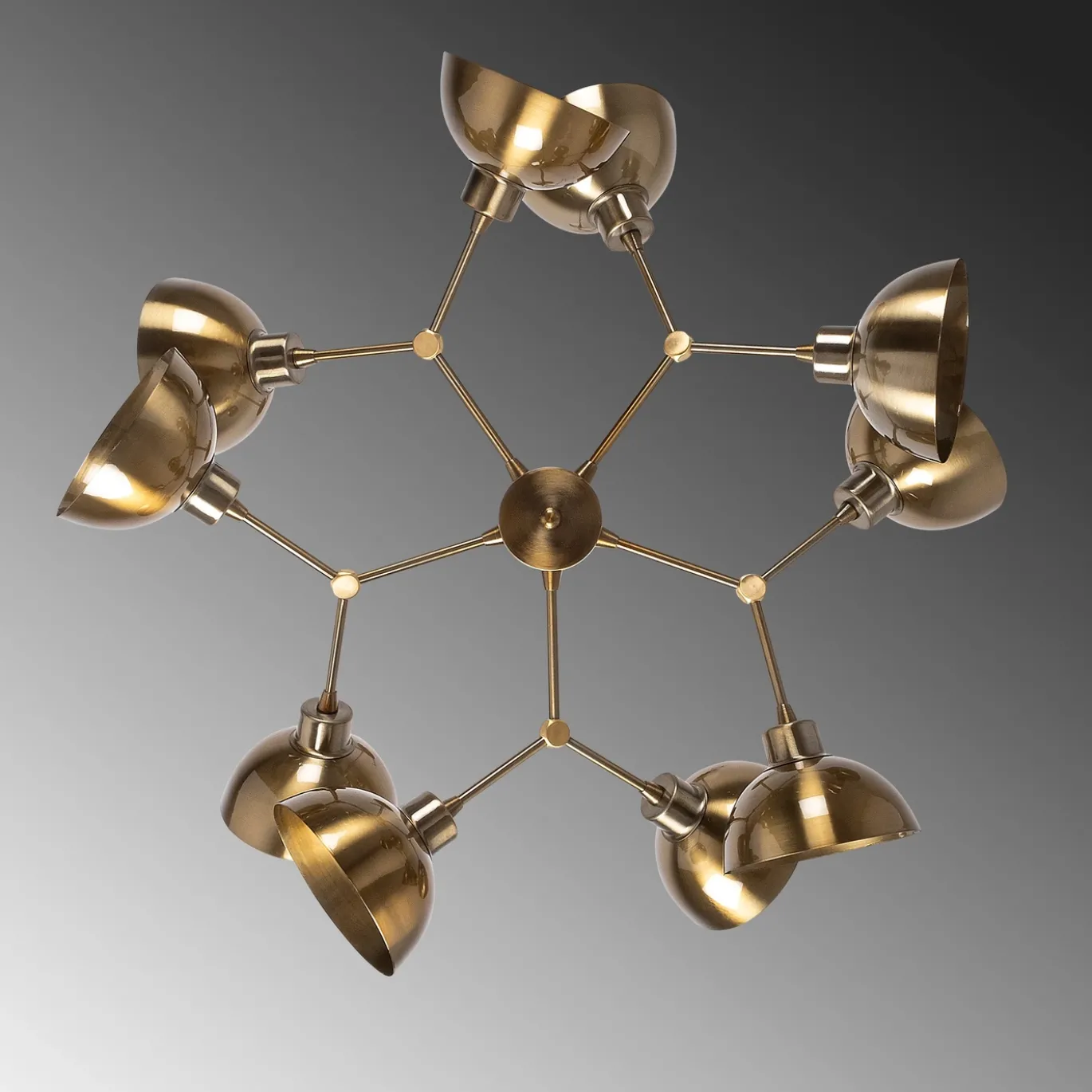 Hanglamp Dram 10-Lichts Goud