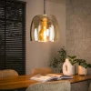 Hanglamp Drift Glass 1-Lichts Amber - Giga Meubel