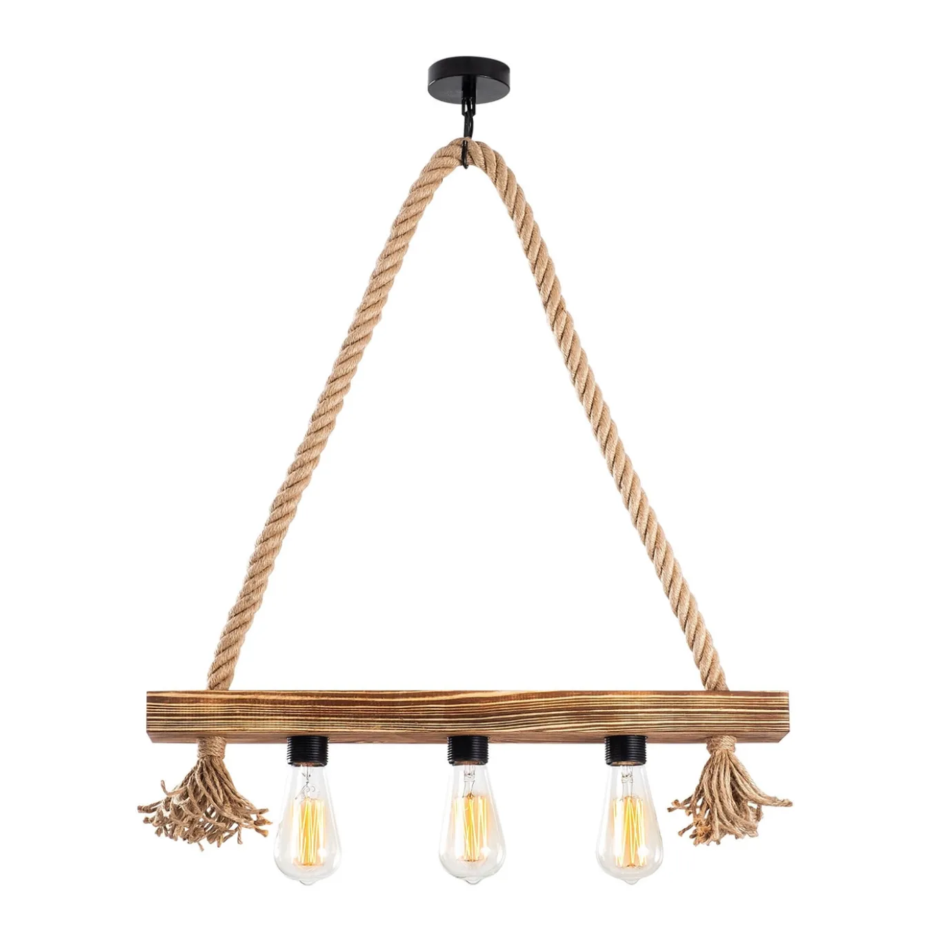 Hanglamp Erebos Hout 3-Lichts