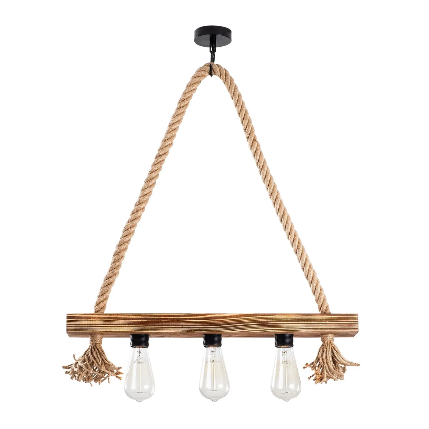 Hanglamp Erebos Hout 3-Lichts