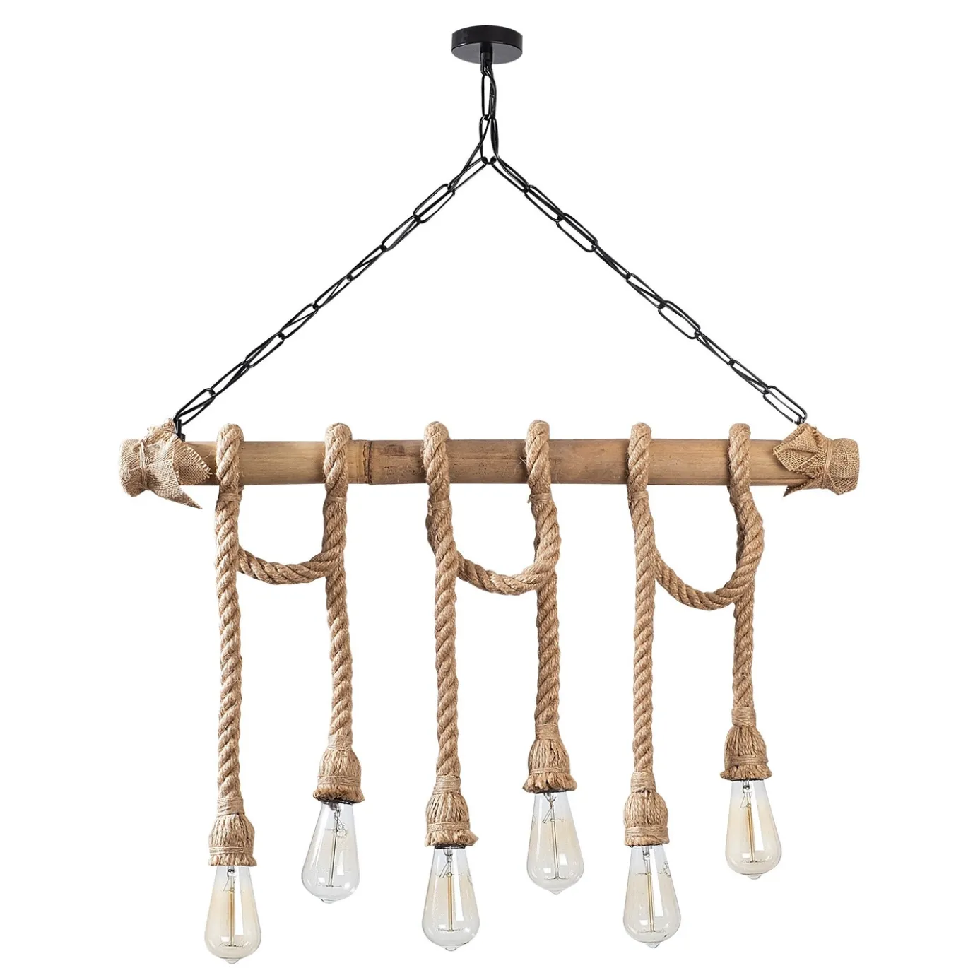 Hanglamp Erebos 6-Lichts Naturel
