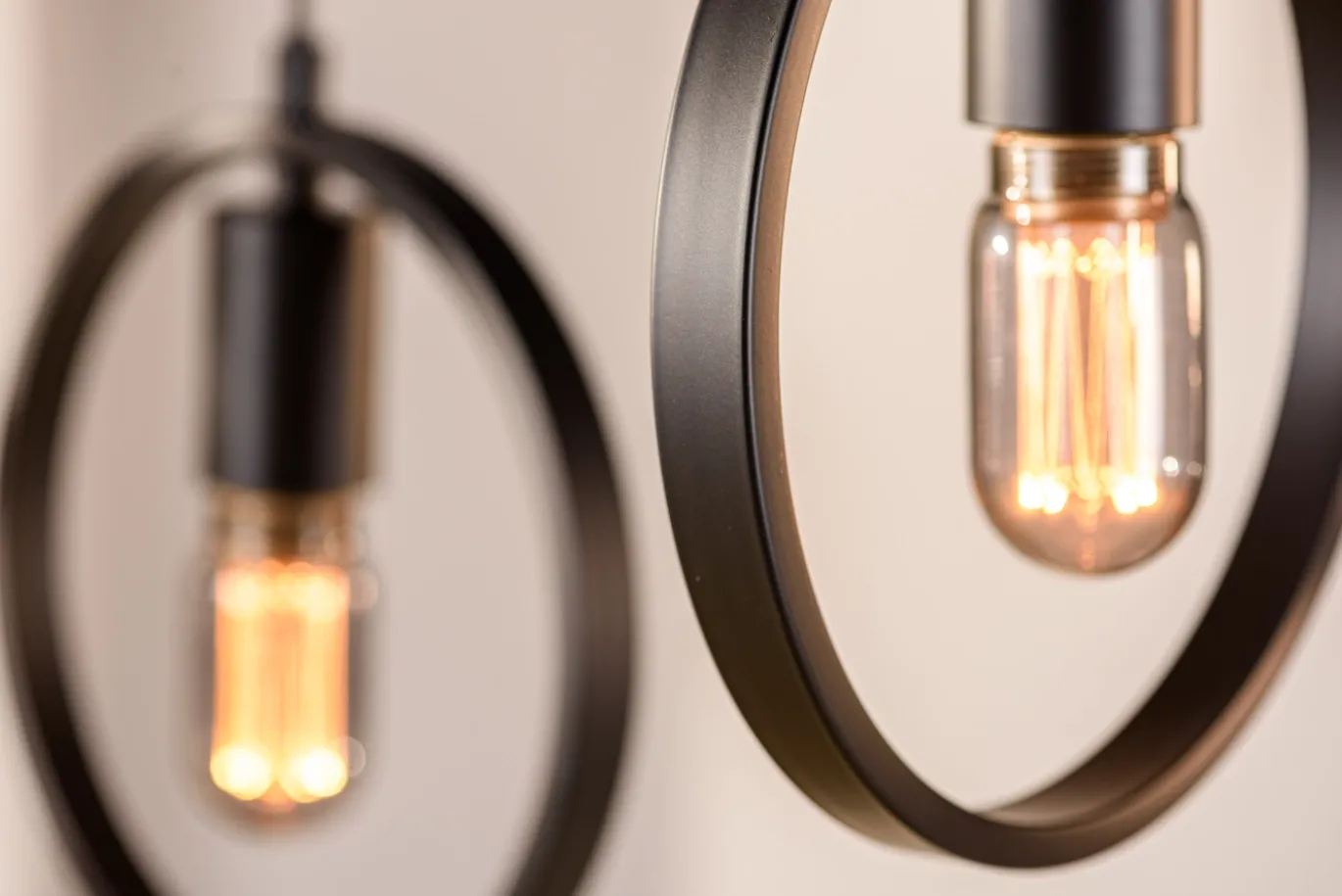 Hanglamp Evi 3-Lichts Zwart - Giga Meubel