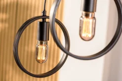 Hanglamp Evi 5-Lichts Zwart - Giga Meubel