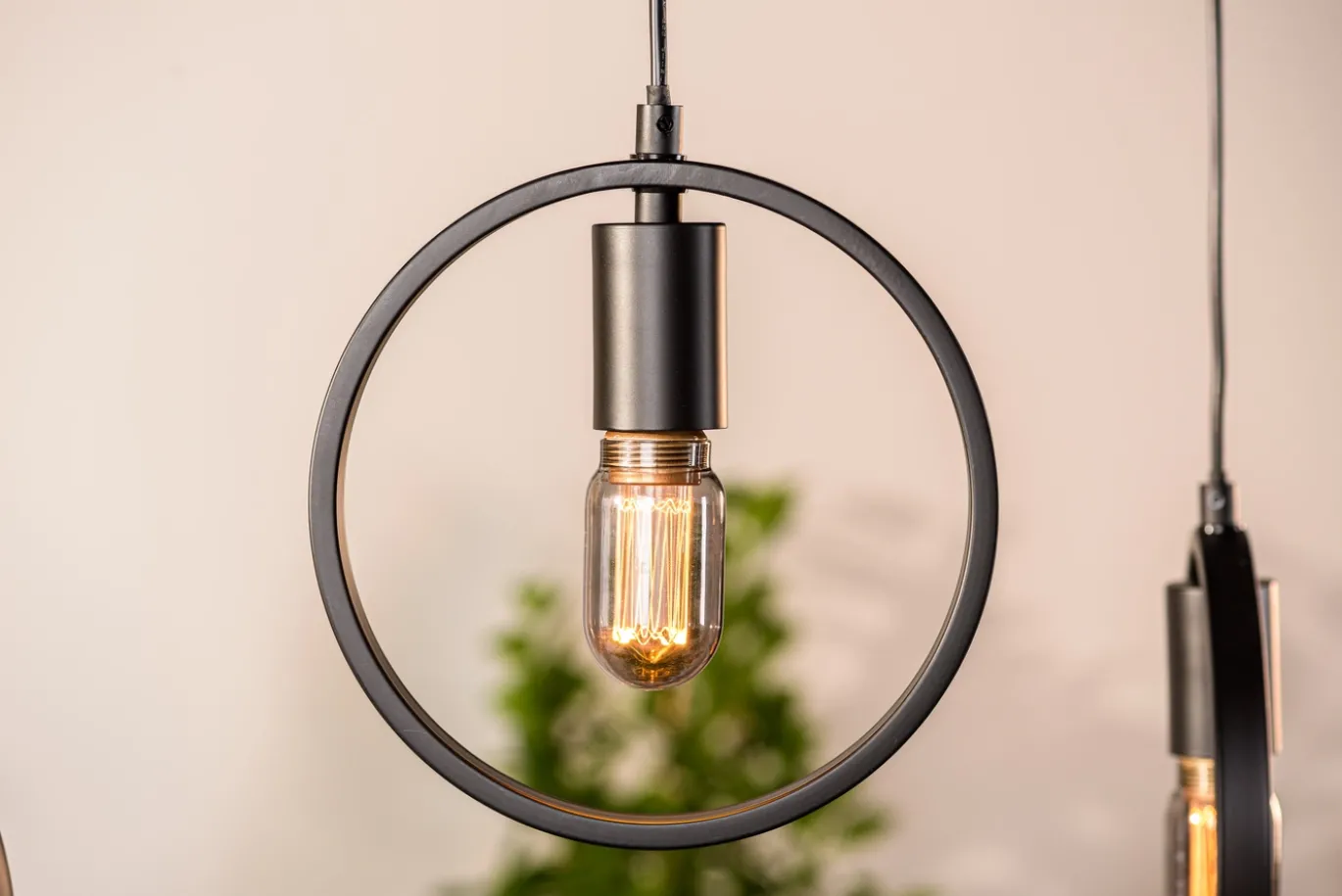 Hanglamp Evi 5-Lichts Zwart - Giga Meubel