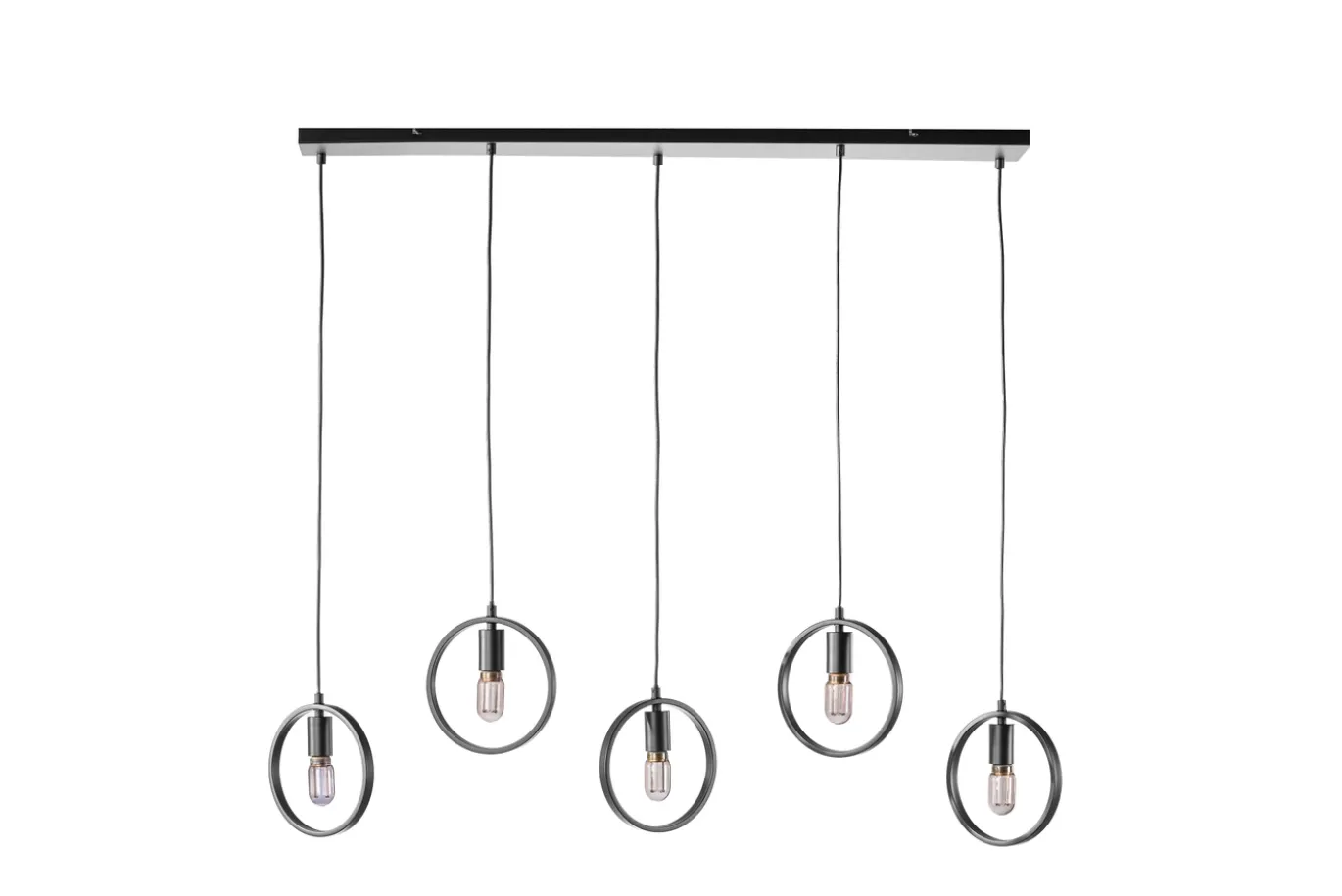 Hanglamp Evi 5-Lichts Zwart - Giga Meubel