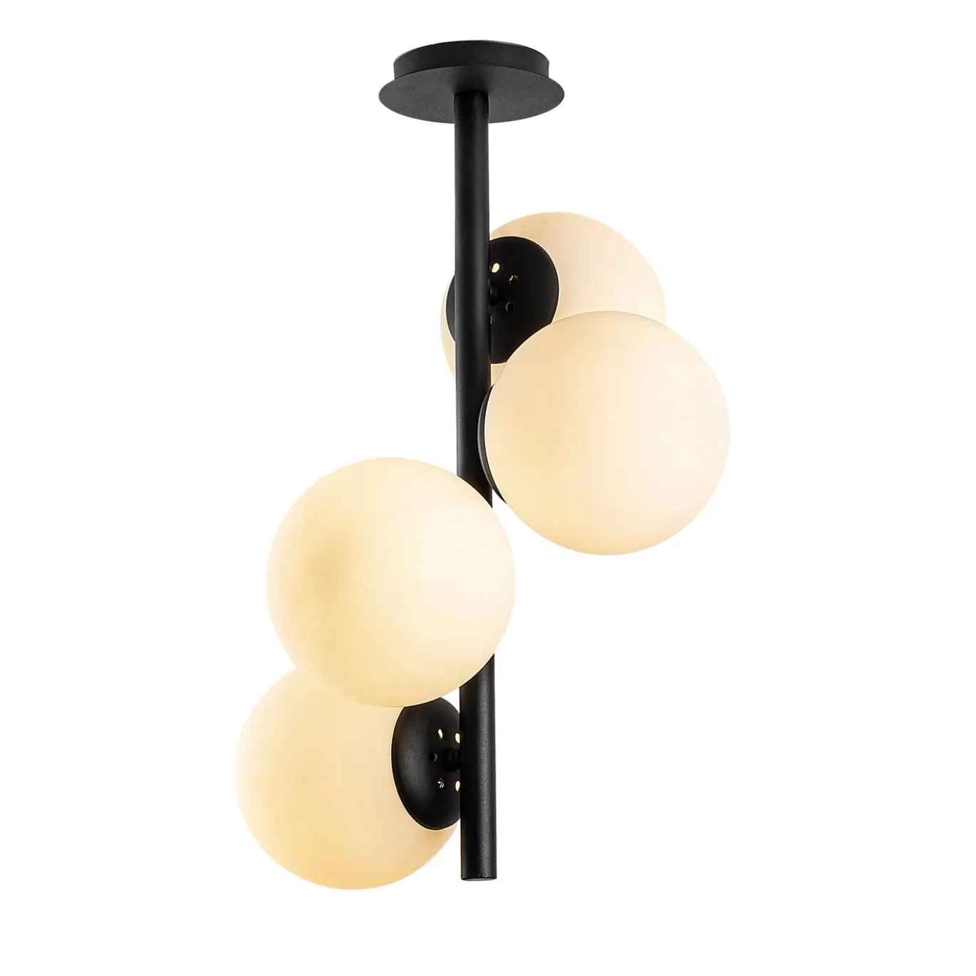 Hanglamp Faze 4-Lichts Zwart