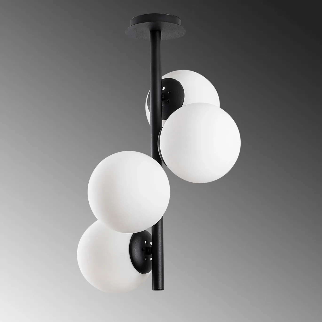 Hanglamp Faze 4-Lichts Zwart