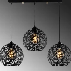 Hanglamp Fellini Zwart 3-Lichts