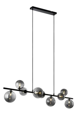 Hanglamp Finn 9-Lichts Smoke Glas - Giga Meubel