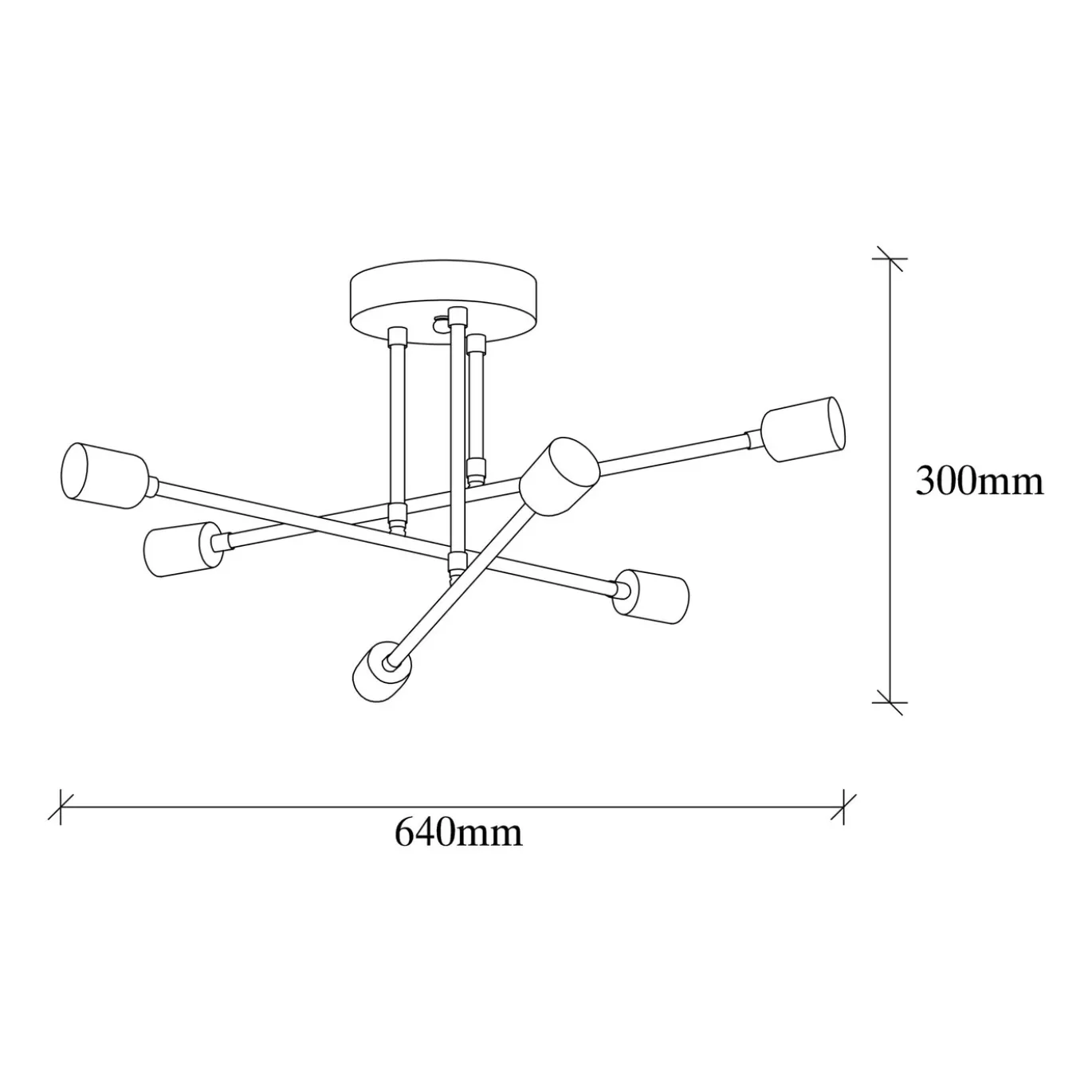 Hanglamp Flower Metaal Goud