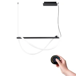 Hanglamp Galakse Zwart LED 2700-6500K 84cm - Giga Meubel