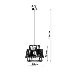 Hanglamp Gate Wit Ø35cm - Giga Meubel