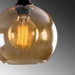 Hanglamp Gold Glas 3-Lichts Getrapt