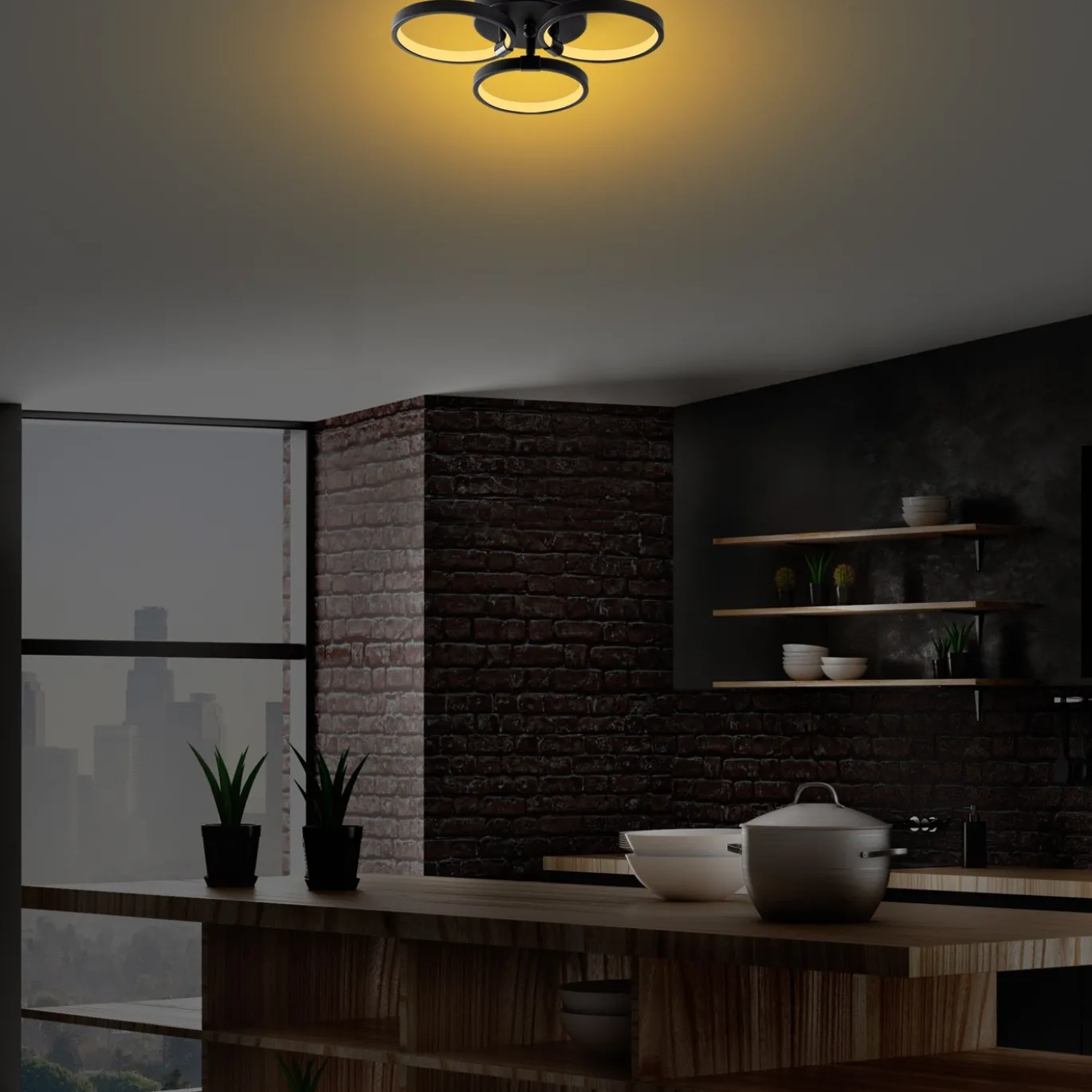 Hanglamp Halka Zwart