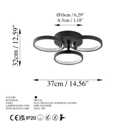 Hanglamp Halka Zwart