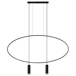 Hanglamp Holar 2-Lichts Zwart - Giga Meubel