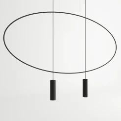 Hanglamp Holar 2-Lichts Zwart - Giga Meubel