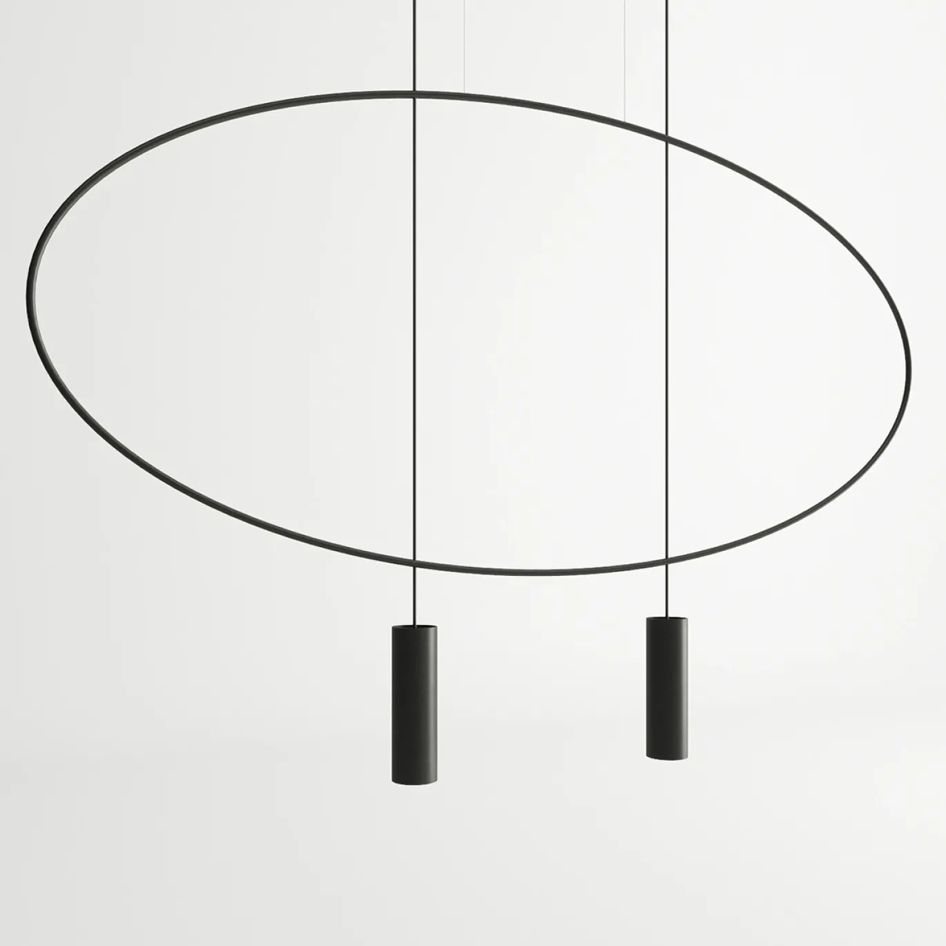 Hanglamp Holar 2-Lichts Zwart - Giga Meubel