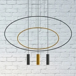 Hanglamp Holar 2-Lichts Zwart - Giga Meubel