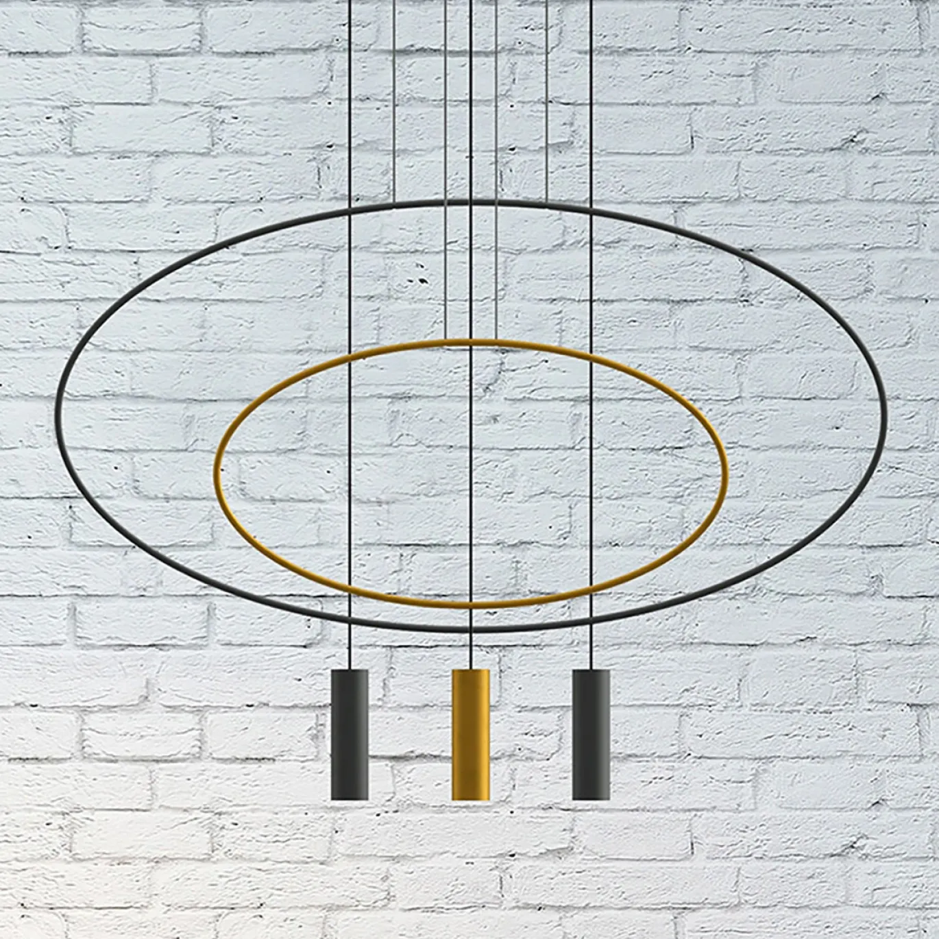 Hanglamp Holar 2-Lichts Zwart - Giga Meubel