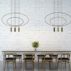 Hanglamp Holar 2-Lichts Zwart - Giga Meubel